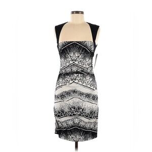 Nicole Miller Artelier Silk Blend Black and White Dress Size 6